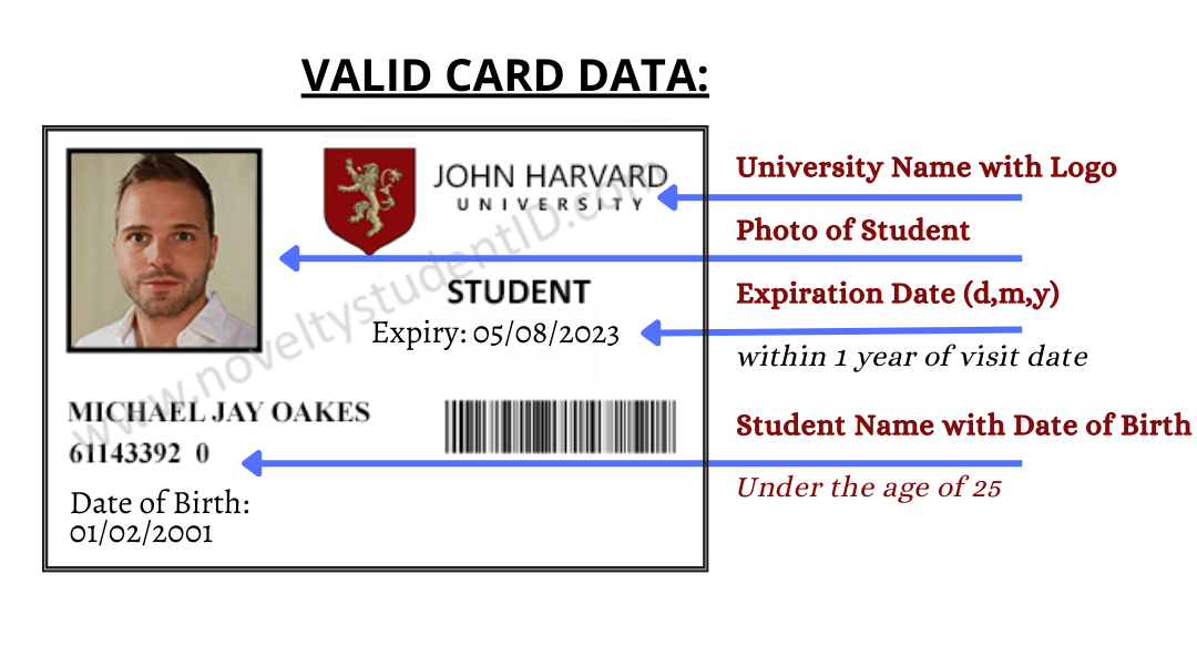 Student ID Example