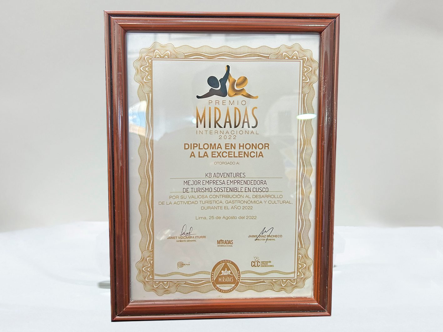 Certificado Miradas