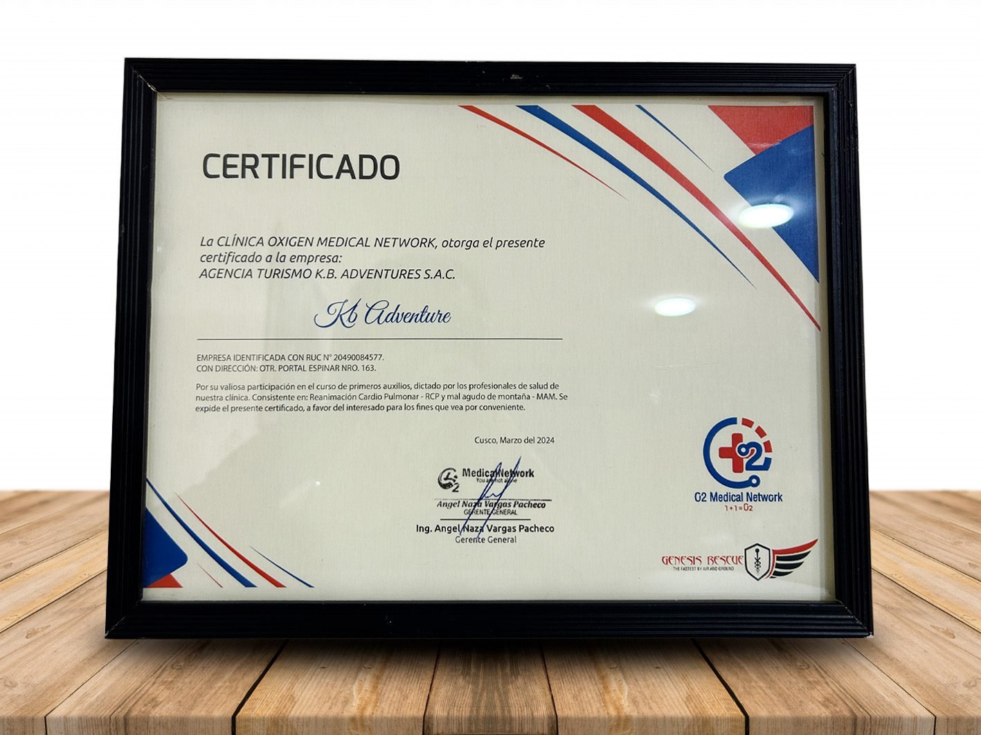 Certificado Clínica